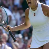 Aryna Sabalenka: une qualification qui lui a procuré une grande joie KEYSTONE/EPA/NEIL HALL